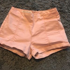 High waisted jean shorts